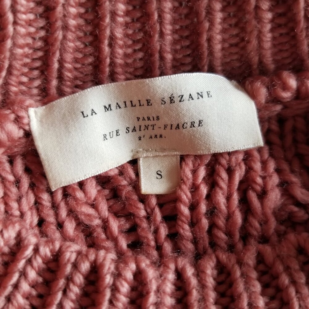 Sezane James Wool Jumper Sweater Size S - Picture 4 of 6